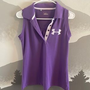 Women’s Under Armour sleeveless golf shirt